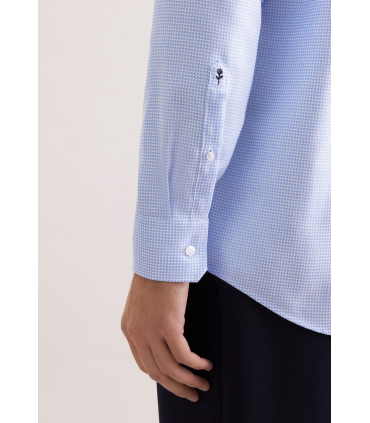 Chemise ml fantaisie seidensticker 14lightblue