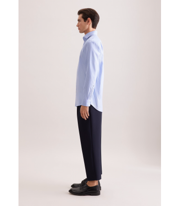 Chemise ml fantaisie seidensticker 14lightblue