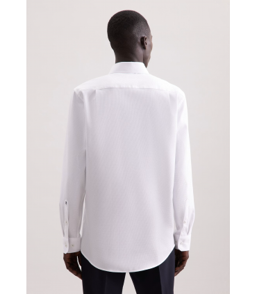 Chemise ml fantaisie seidensticker 01blanc