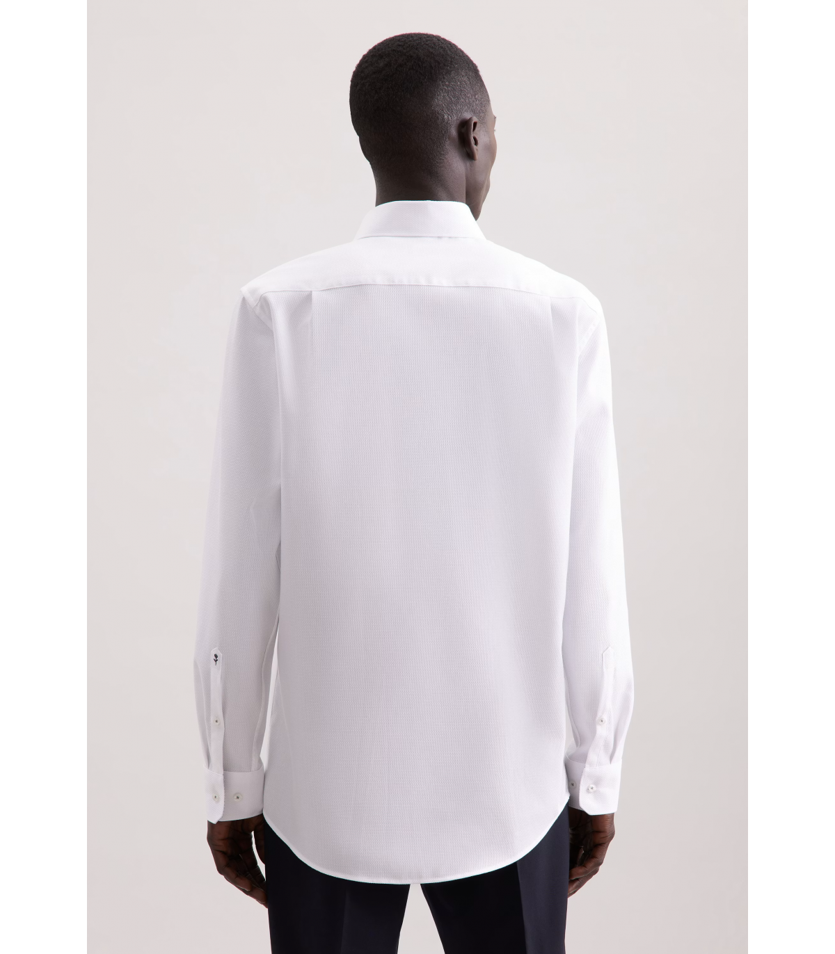 Chemise ml fantaisie seidensticker 01blanc