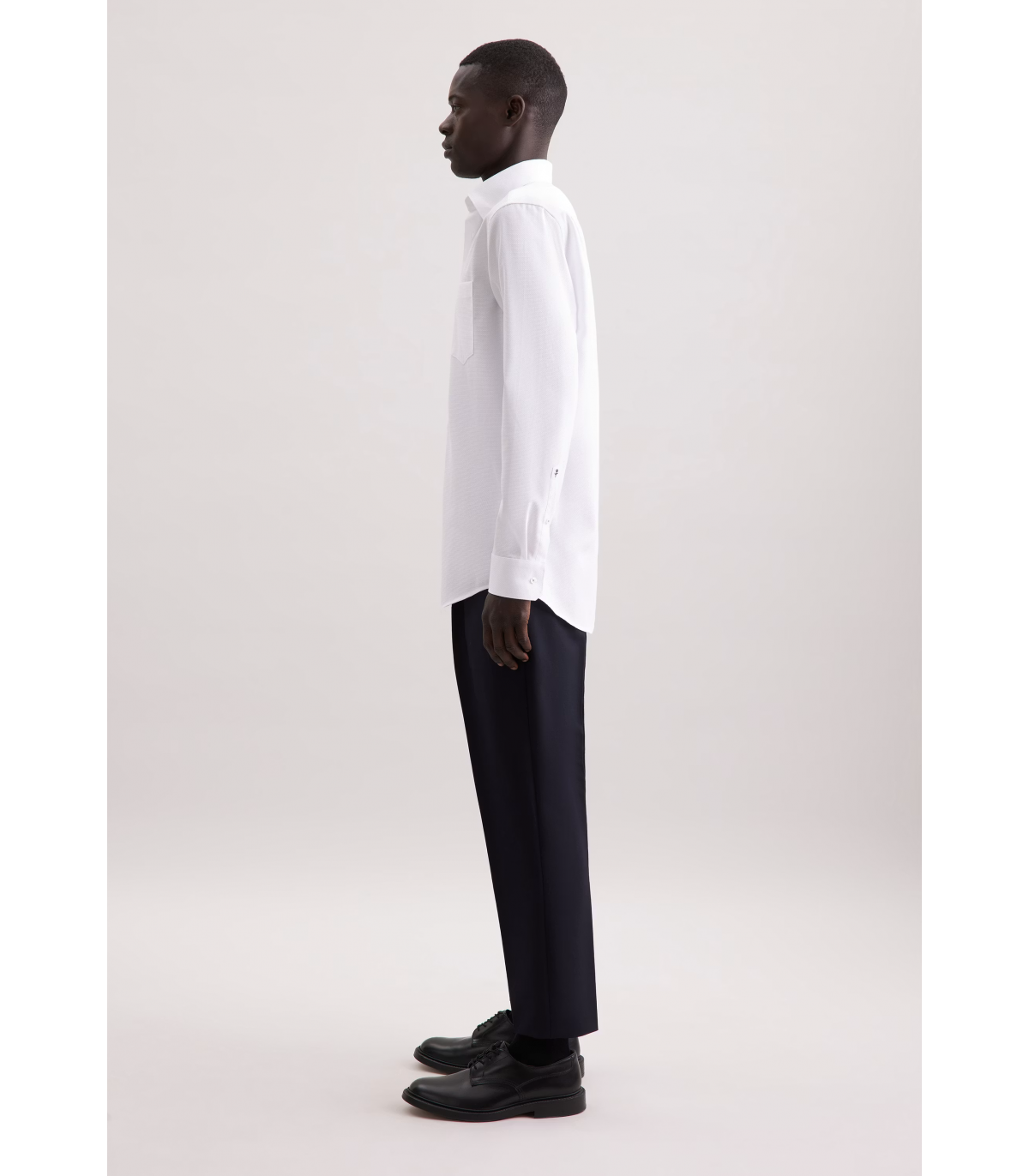 Chemise ml fantaisie seidensticker 01blanc