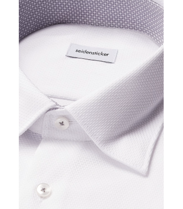 Chemise ml fantaisie seidensticker 01blanc