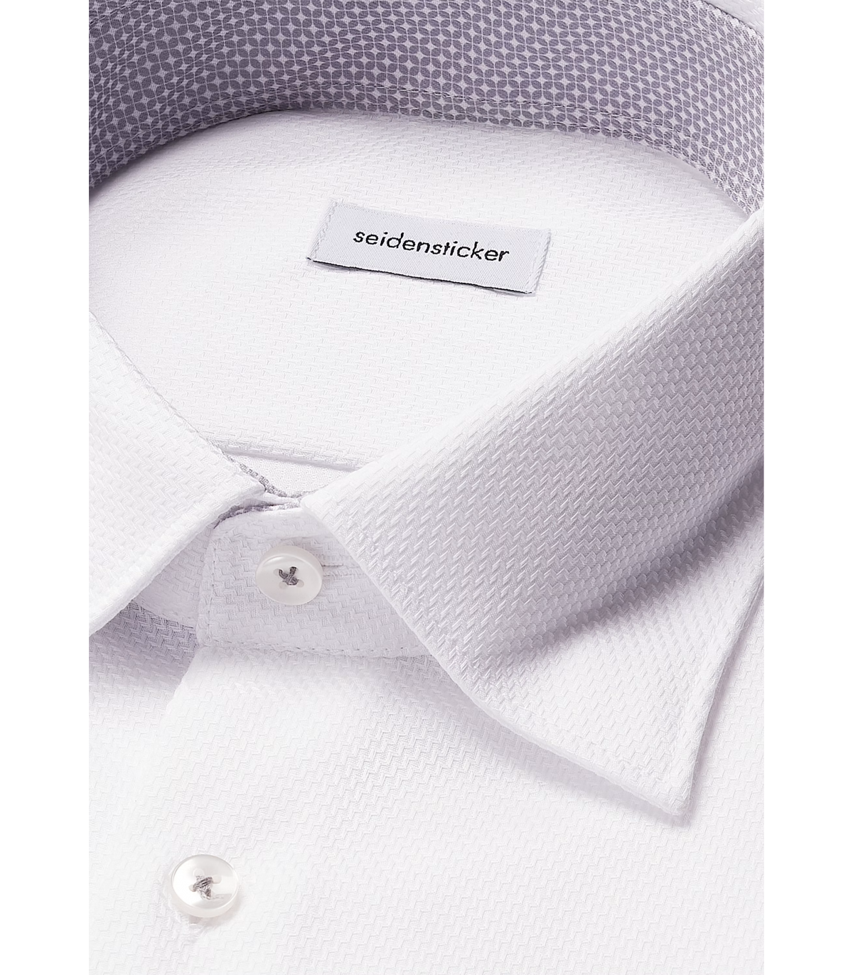 Chemise ml fantaisie seidensticker 01blanc