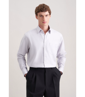 Chemise ml fantaisie seidensticker 33gris