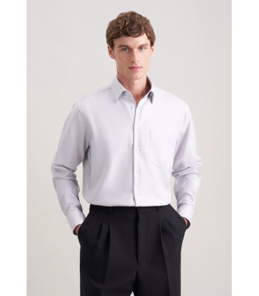 Chemise ml fantaisie seidensticker 33gris