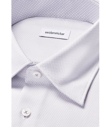 Chemise ml fantaisie seidensticker 33gris