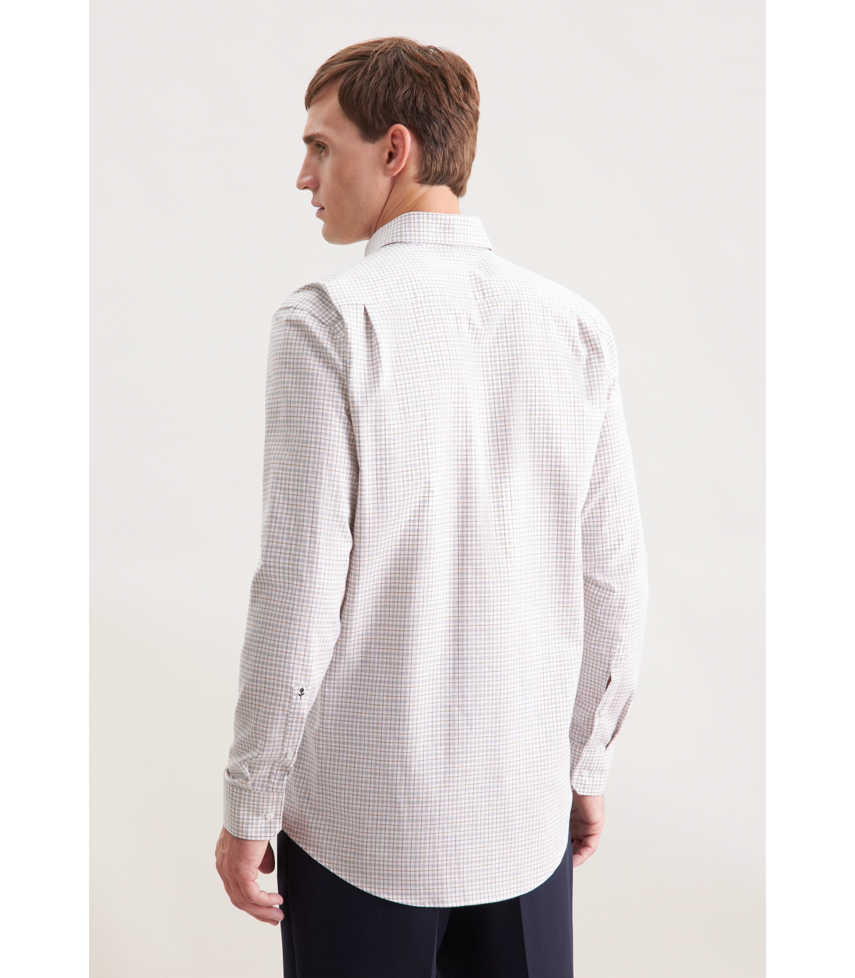 Chemise ml fantaisie seidensticker 06beige