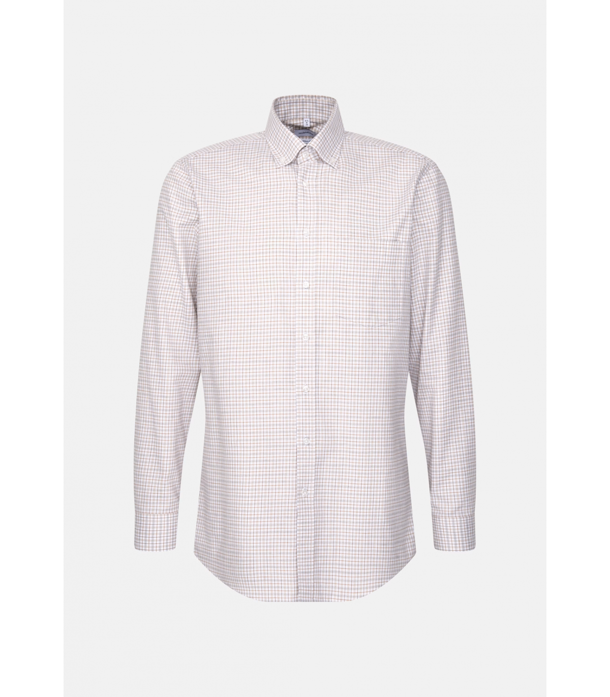 Chemise ml fantaisie seidensticker 06beige