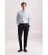 Chemise ml fantaisie seidensticker 11bleu