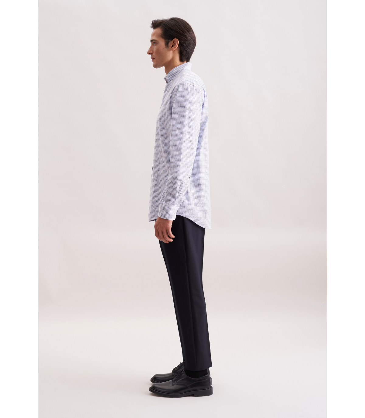 Chemise ml fantaisie seidensticker 11bleu
