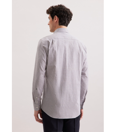 Chemise ml fantaisie seidensticker 34gris