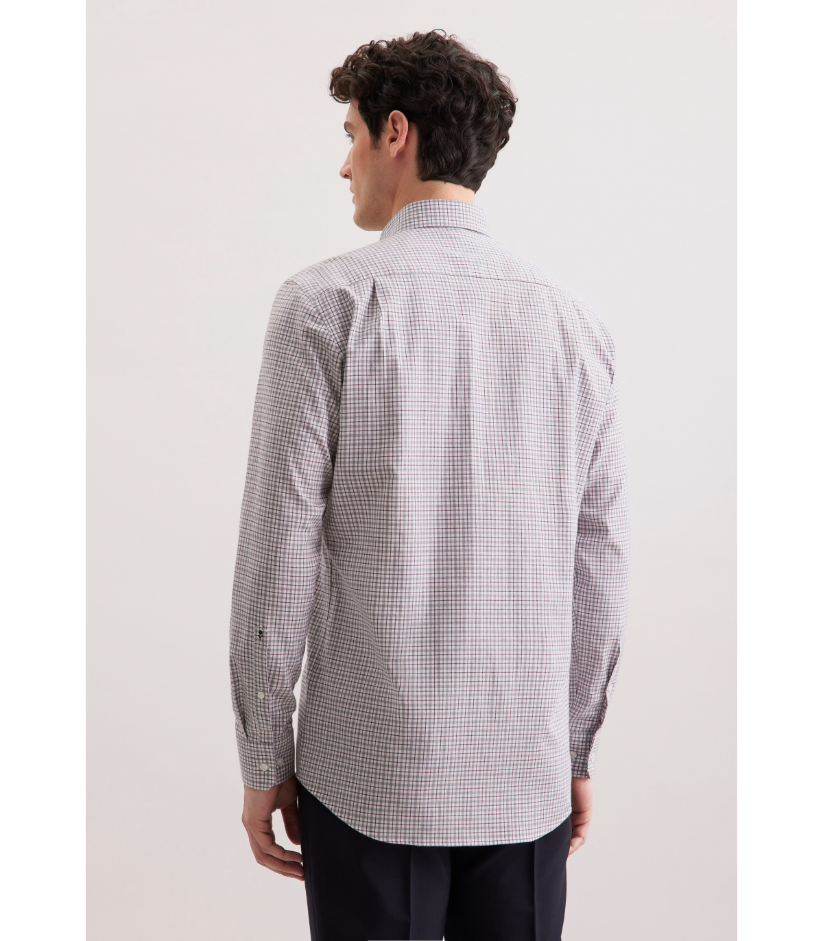 Chemise ml fantaisie seidensticker 34gris