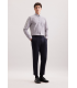 Chemise ml fantaisie seidensticker 34gris