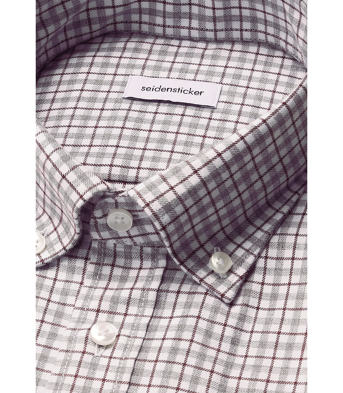 Chemise ml fantaisie seidensticker 34gris