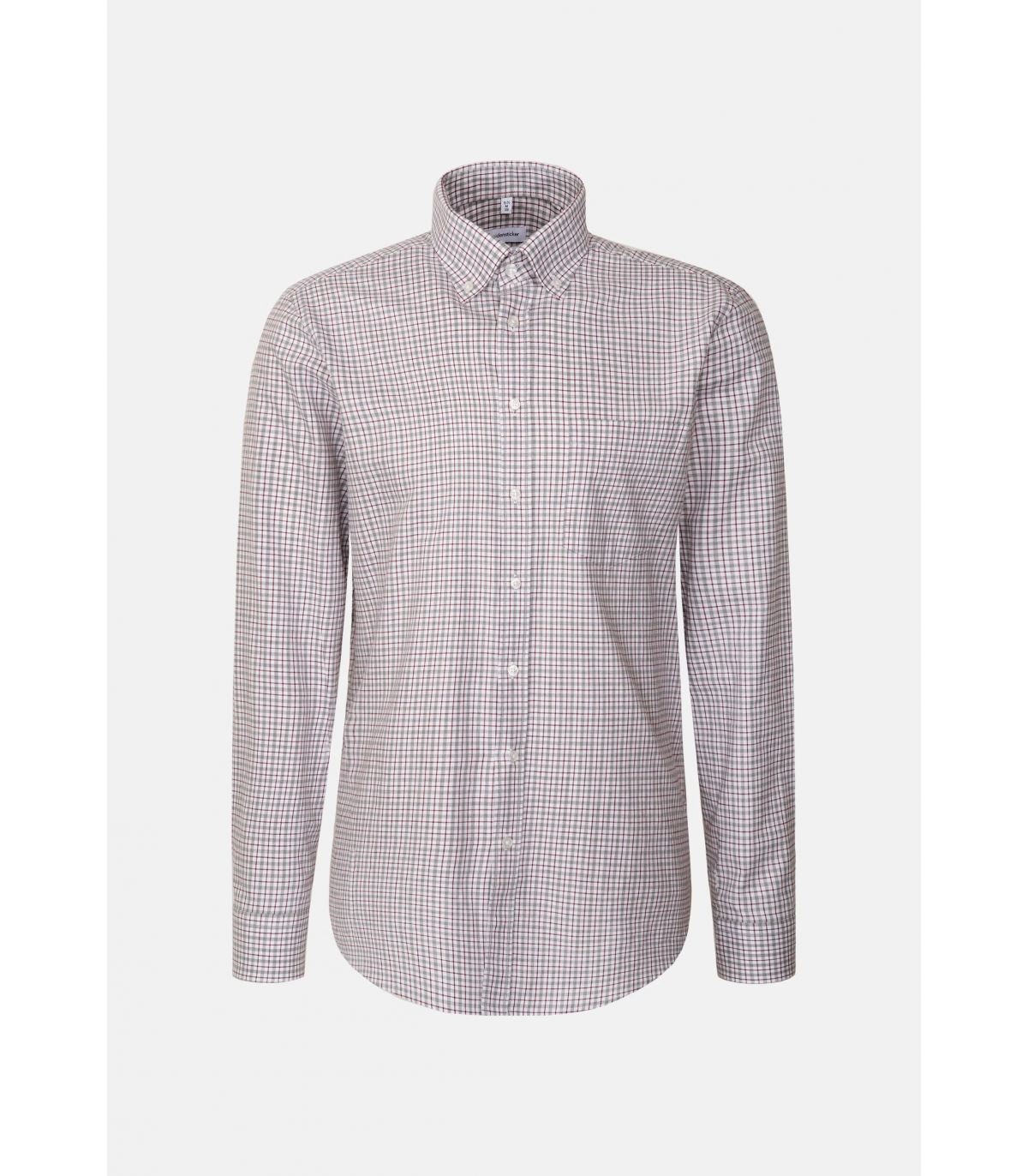 Chemise ml fantaisie seidensticker 34gris