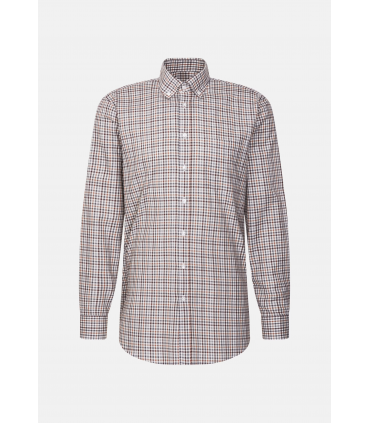 Chemise ml fantaisie seidensticker 22marron