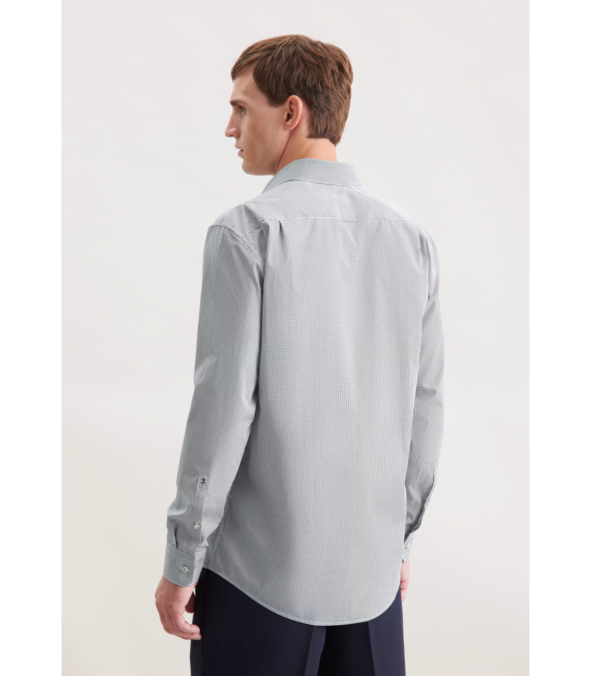 Chemise ml fantaisie seidensticker 18bleu