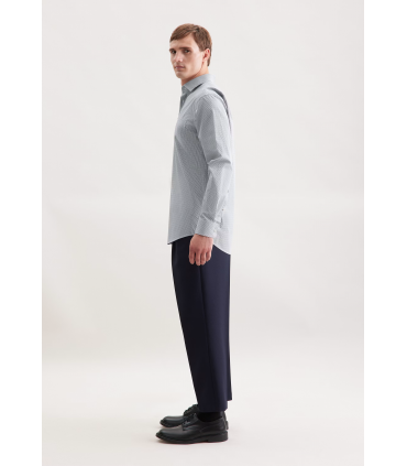 Chemise ml fantaisie seidensticker 18bleu
