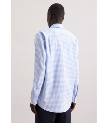 Chemise ml fantaisie seidensticker 11ciel