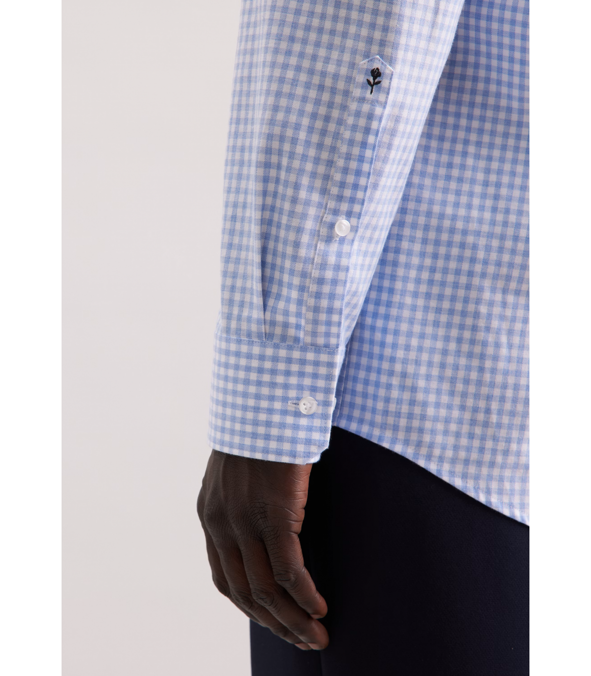 Chemise ml fantaisie seidensticker 11ciel