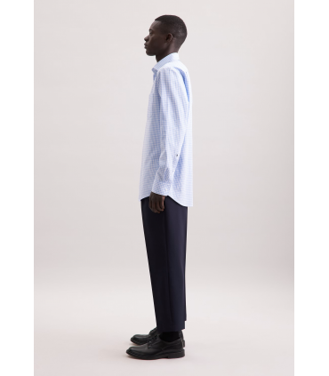 Chemise ml fantaisie seidensticker 11ciel