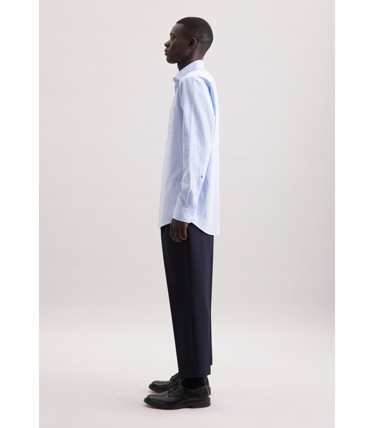 Chemise ml fantaisie seidensticker 11ciel