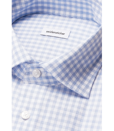 Chemise ml fantaisie seidensticker 11ciel