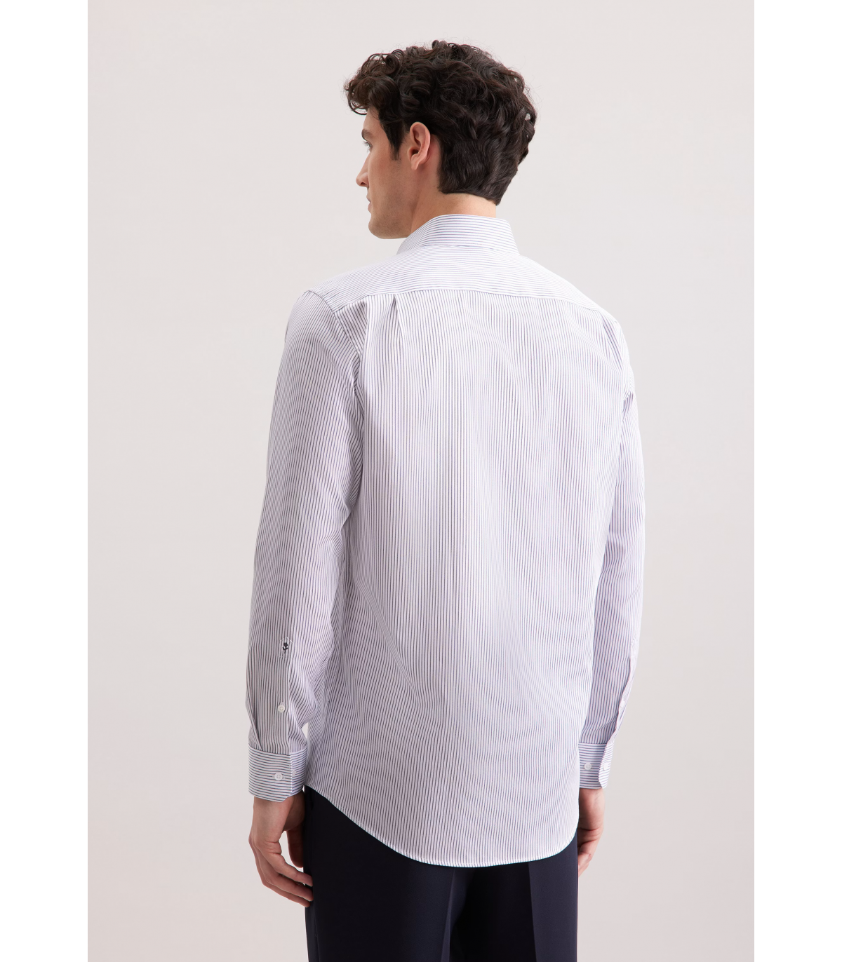 Chemise ml fantaisie seidensticker 16bleu