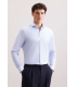 Chemise ml fantaisie seidensticker 12bleu