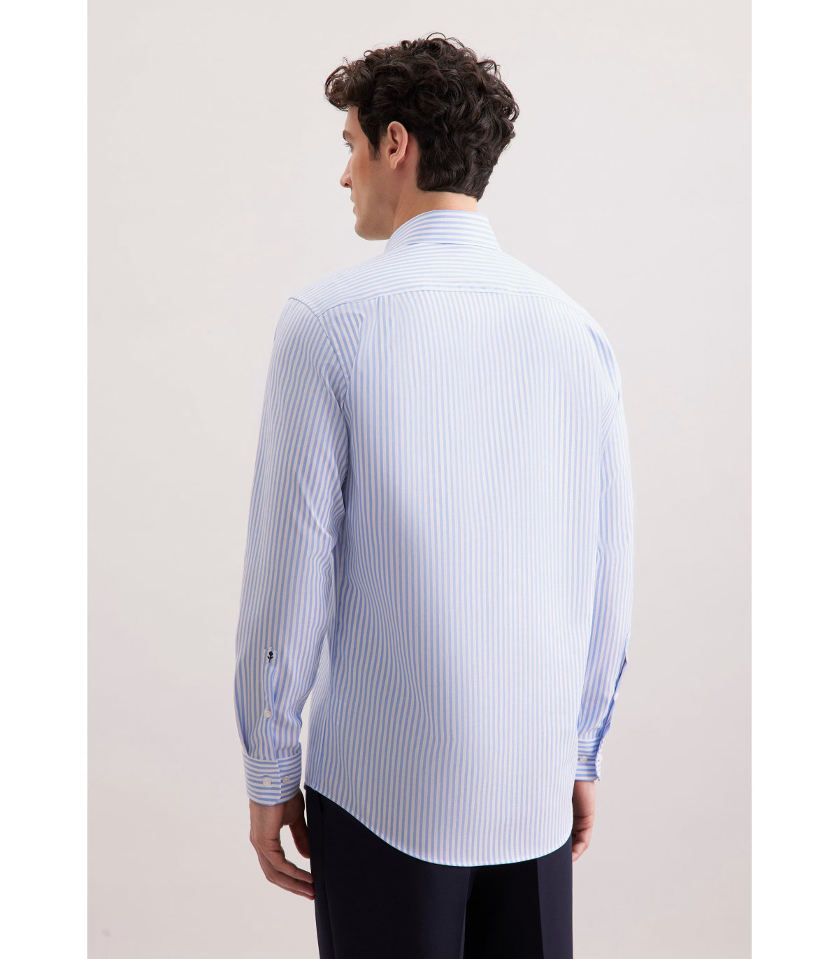 Chemise ml fantaisie seidensticker 12bleu