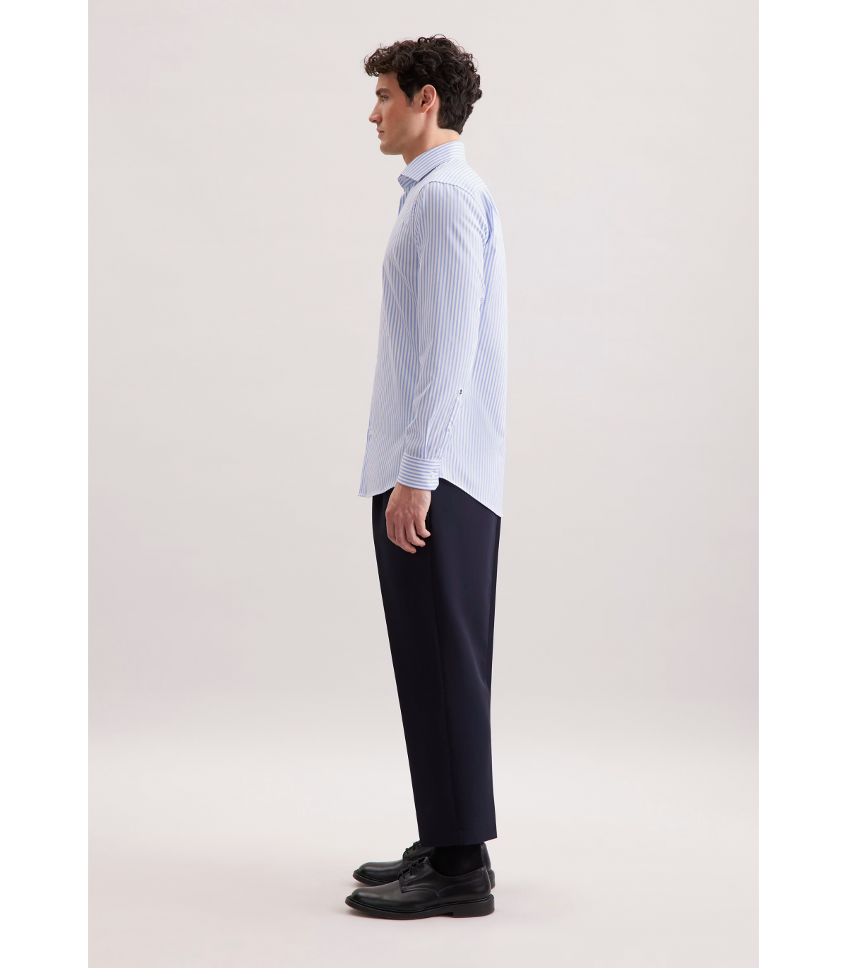 Chemise ml fantaisie seidensticker 12bleu