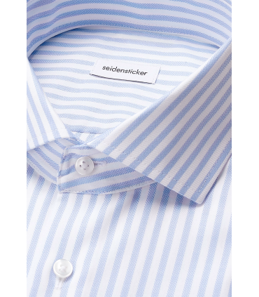 Chemise ml fantaisie seidensticker 12bleu