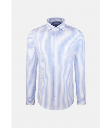 Chemise ml fantaisie seidensticker 12bleu