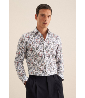 Chemise ml fantaisie seidensticker 65mandarine