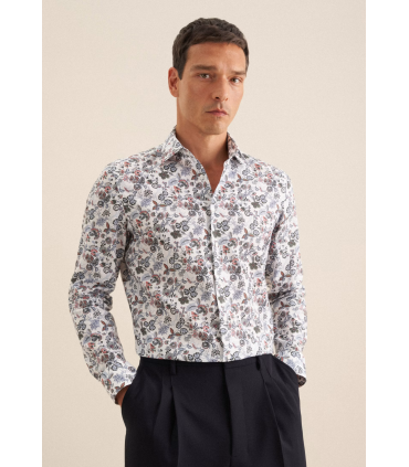 Chemise ml fantaisie seidensticker 65mandarine