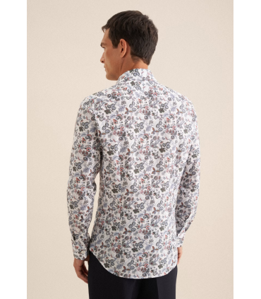 Chemise ml fantaisie seidensticker 65mandarine