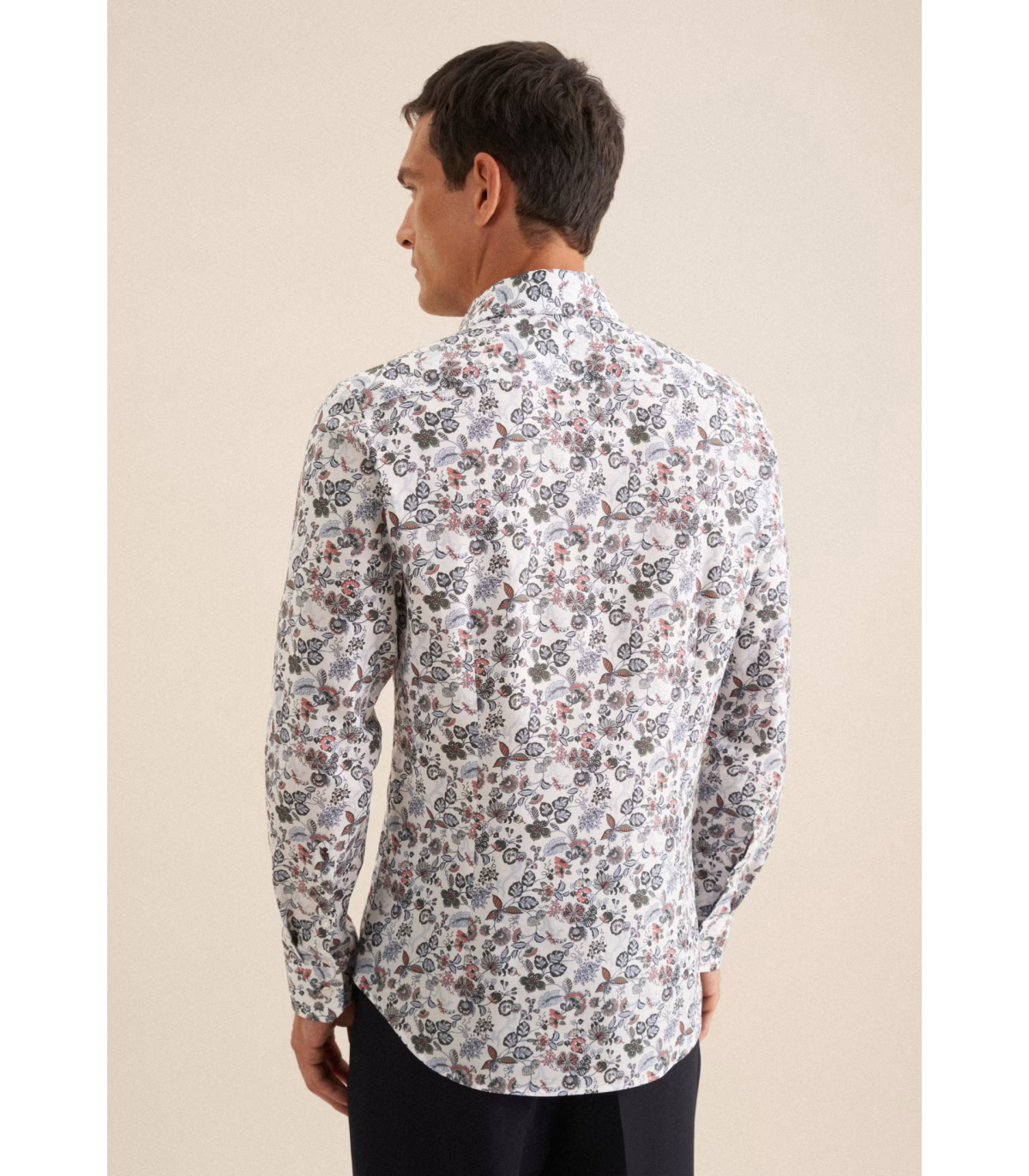 Chemise ml fantaisie seidensticker 65mandarine