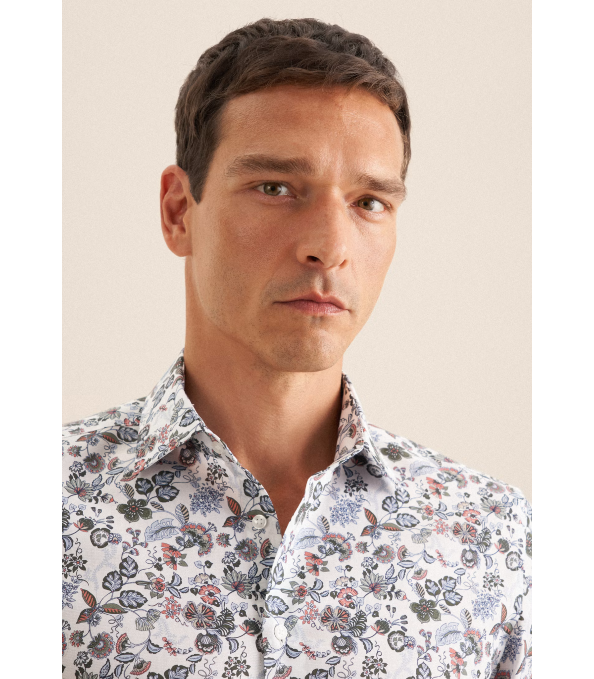 Chemise ml fantaisie seidensticker 65mandarine