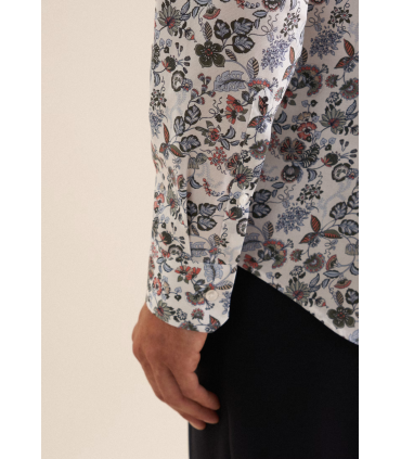 Chemise ml fantaisie seidensticker 65mandarine