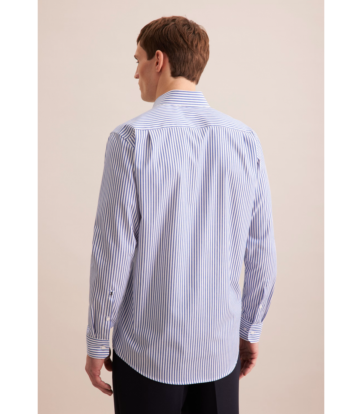 Chemise ml fantaisie seidensticker 15bleuelectric
