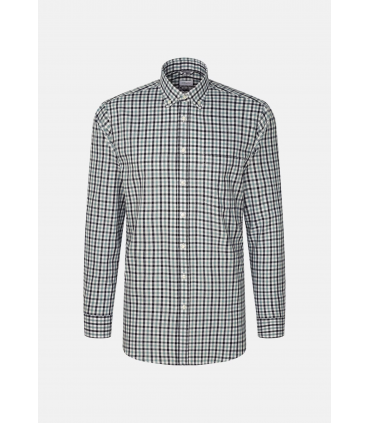 Chemise ml fantaisie seidensticker 73salbei