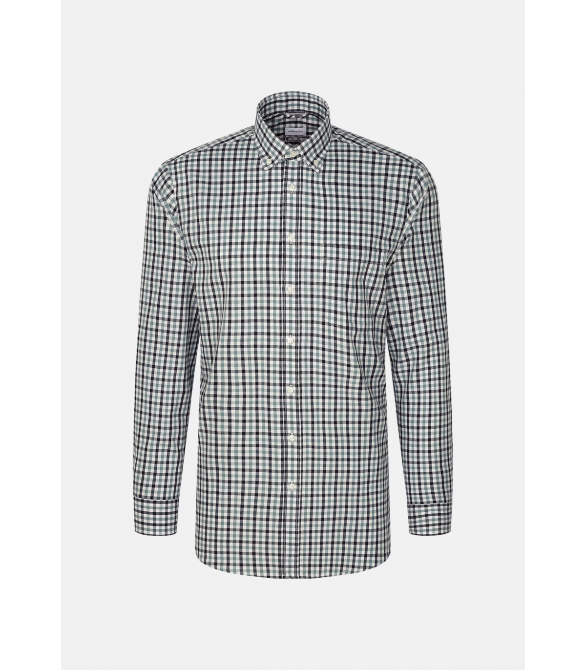 Chemise ml fantaisie seidensticker 73salbei