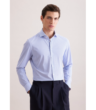 Chemise ml fantaisie seidensticker 14midblue