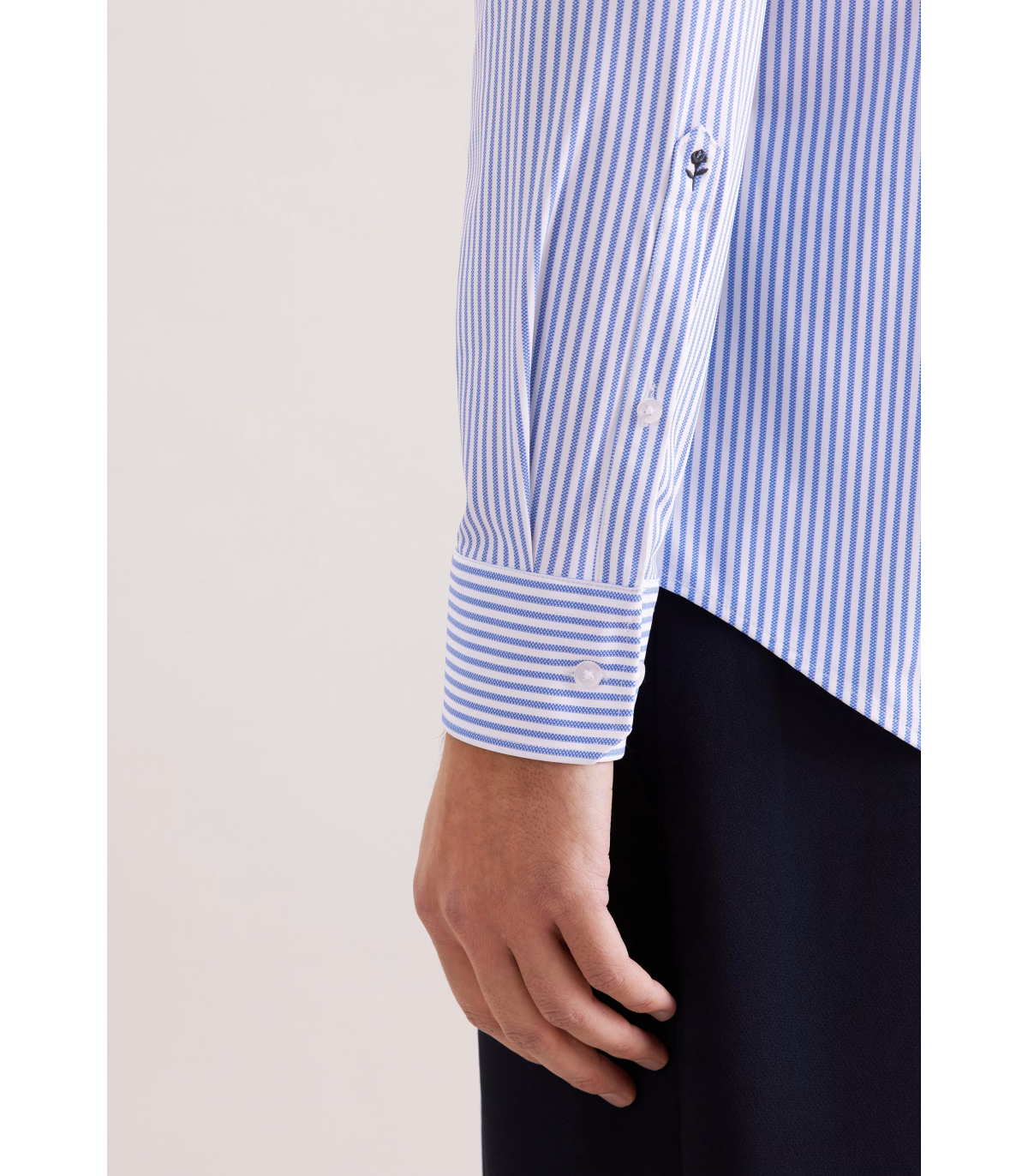 Chemise ml fantaisie seidensticker 14midblue