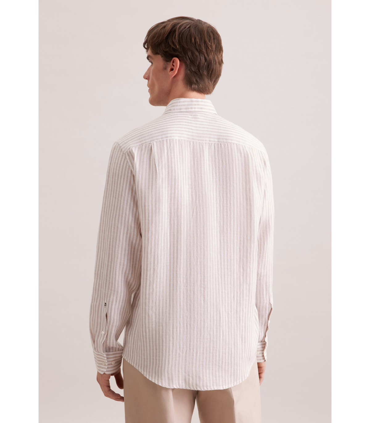 Chemise ml fantaisie seidensticker 05beige