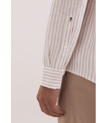 Chemise ml fantaisie seidensticker 05beige
