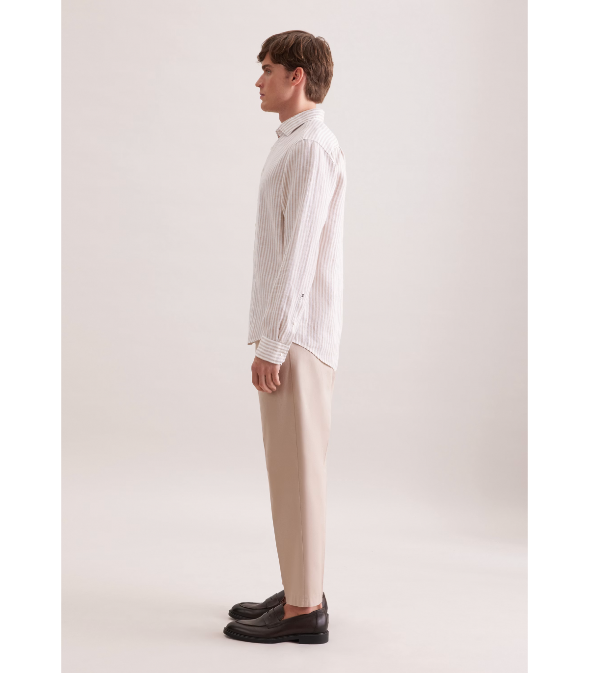 Chemise ml fantaisie seidensticker 05beige