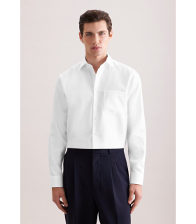Chemise ml fantaisie seidensticker 01white
