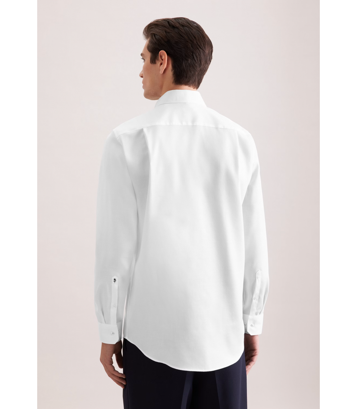 Chemise ml fantaisie seidensticker 01white