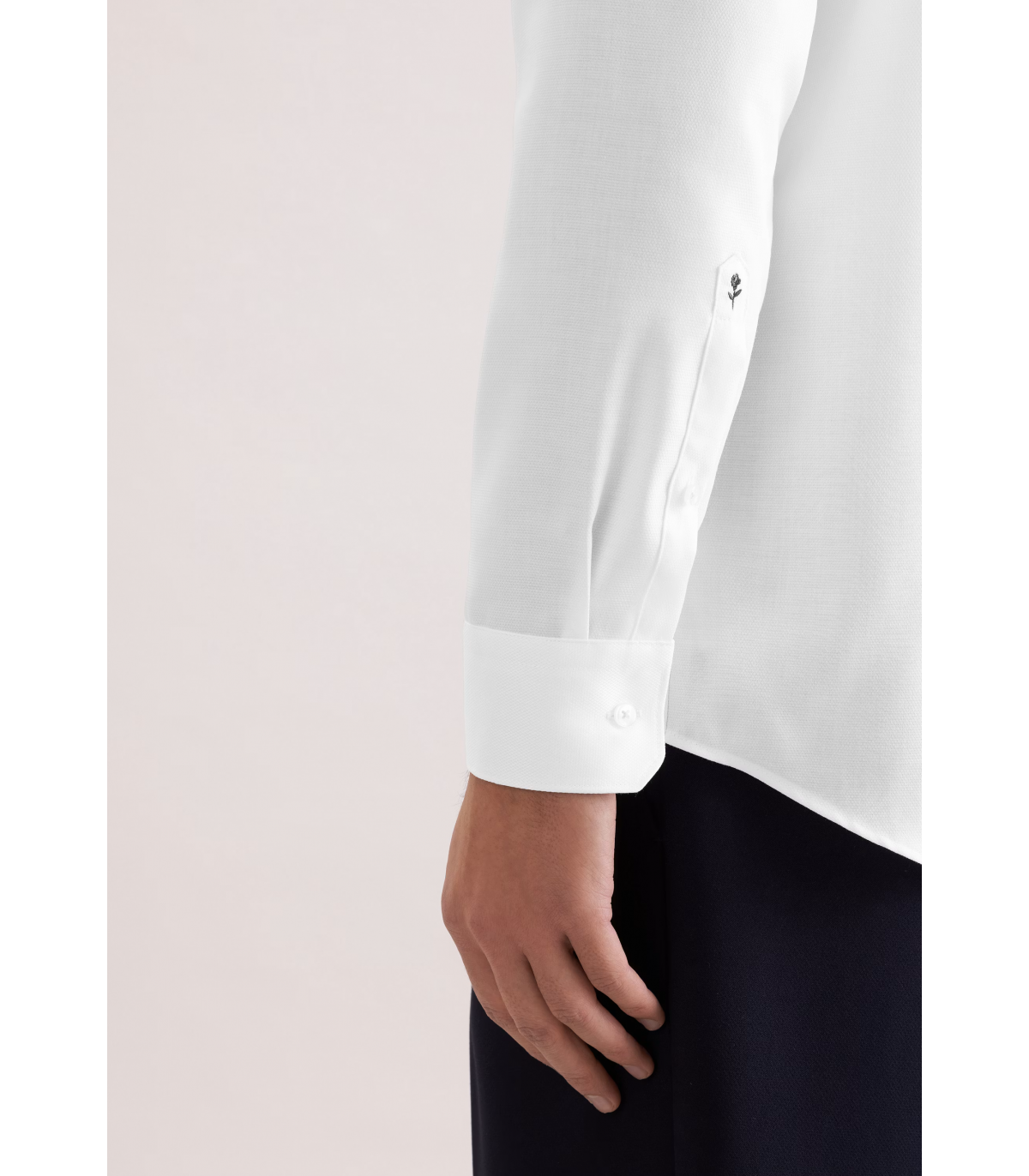 Chemise ml fantaisie seidensticker 01white